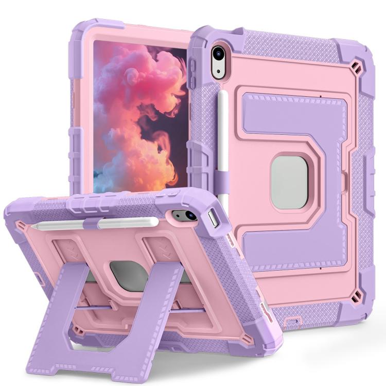 For iPad 2025 / 2022 Big Holder Silicone Hydric PC Tablet Case with Shoulder Strap
