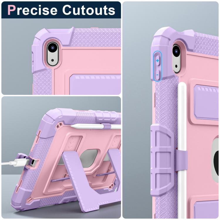 For iPad 2025 / 2022 Big Holder Silicone Hydric PC Tablet Case with Shoulder Strap