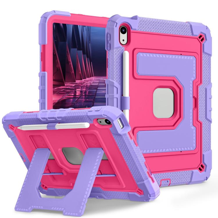 For iPad 2025 / 2022 Big Holder Silicone Hydric PC Tablet Case with Shoulder Strap
