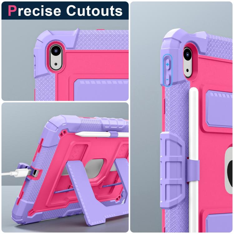 For iPad 2025 / 2022 Big Holder Silicone Hydric PC Tablet Case with Shoulder Strap