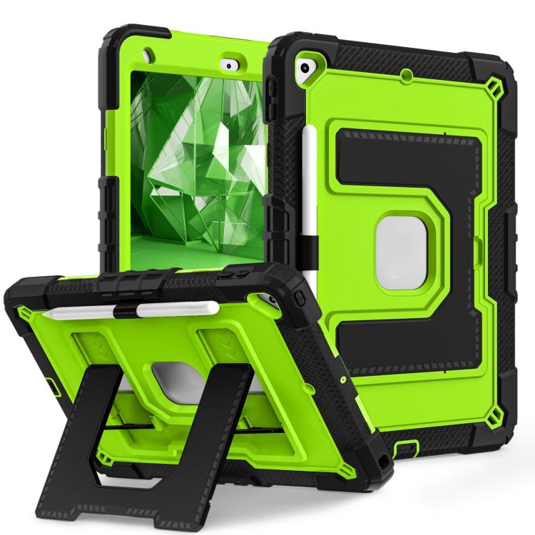 For iPad 10.2 1021 / 10.5 2019 Big Holder Silicone Hydric PC Tablet Case with Shoulder Strap