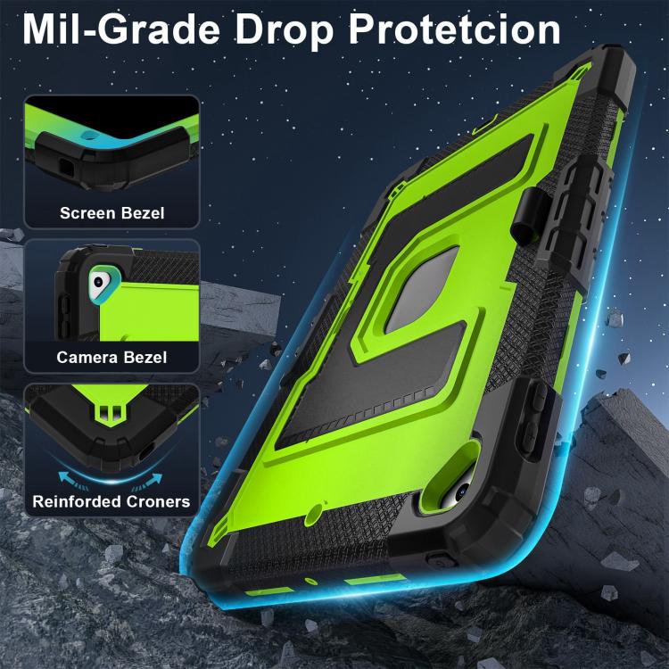 For iPad 10.2 1021 / 10.5 2019 Big Holder Silicone Hydric PC Tablet Case with Shoulder Strap