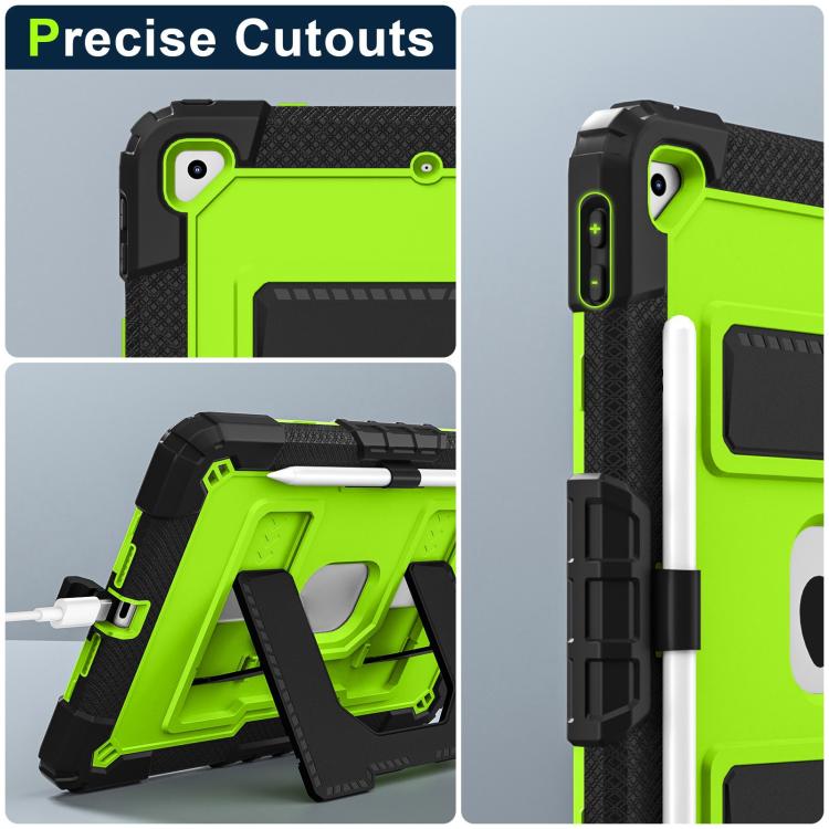 For iPad 10.2 1021 / 10.5 2019 Big Holder Silicone Hydric PC Tablet Case with Shoulder Strap
