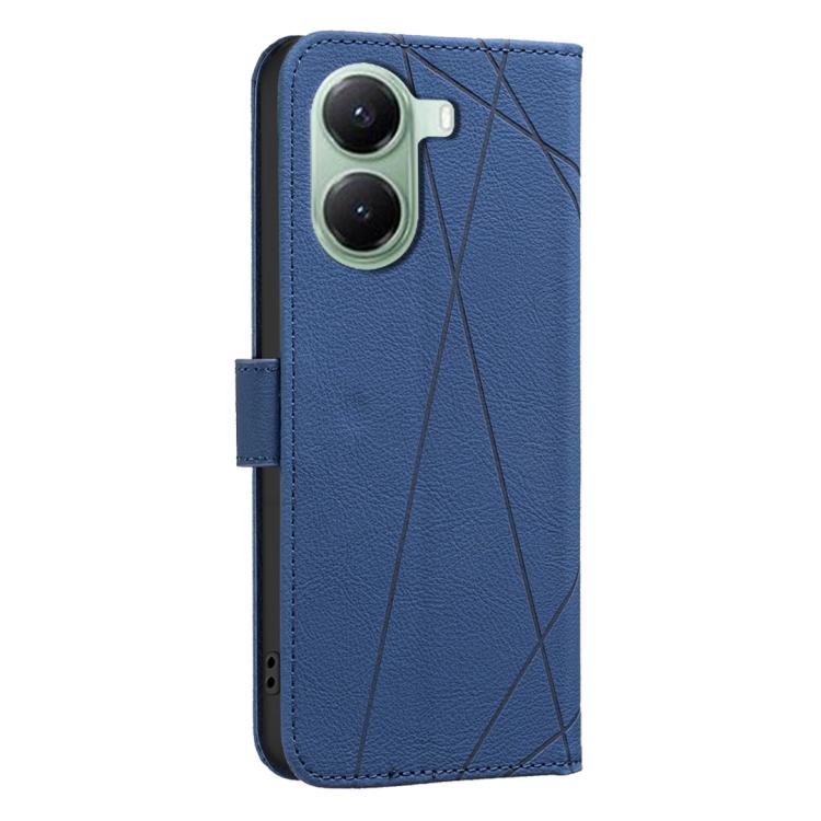 For Redmi Turbo 4 Geometric Pattern RFID Leather Phone Case