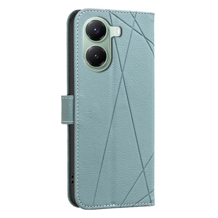 For Redmi Turbo 4 Geometric Pattern RFID Leather Phone Case