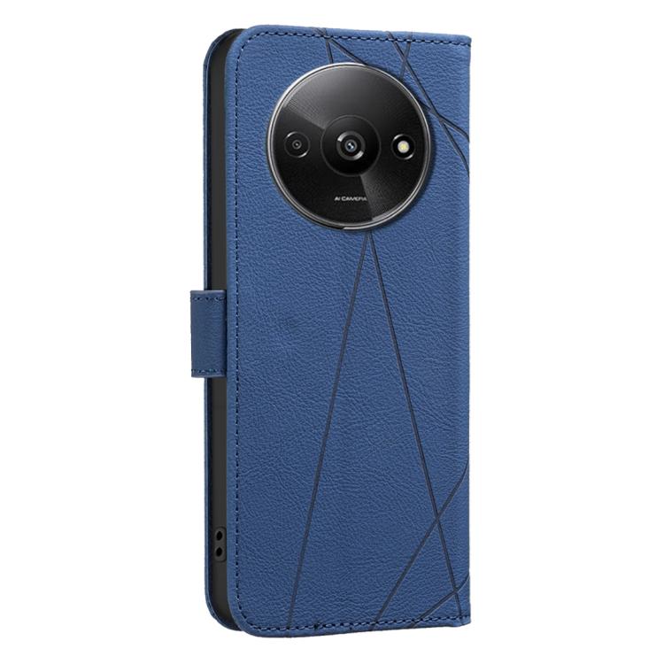 For Redmi A3 Geometric Pattern RFID Leather Phone Case