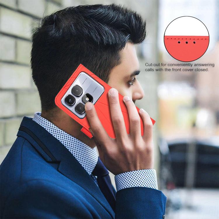 For Redmi K70 / K70 Pro Geometric Pattern RFID Leather Phone Case