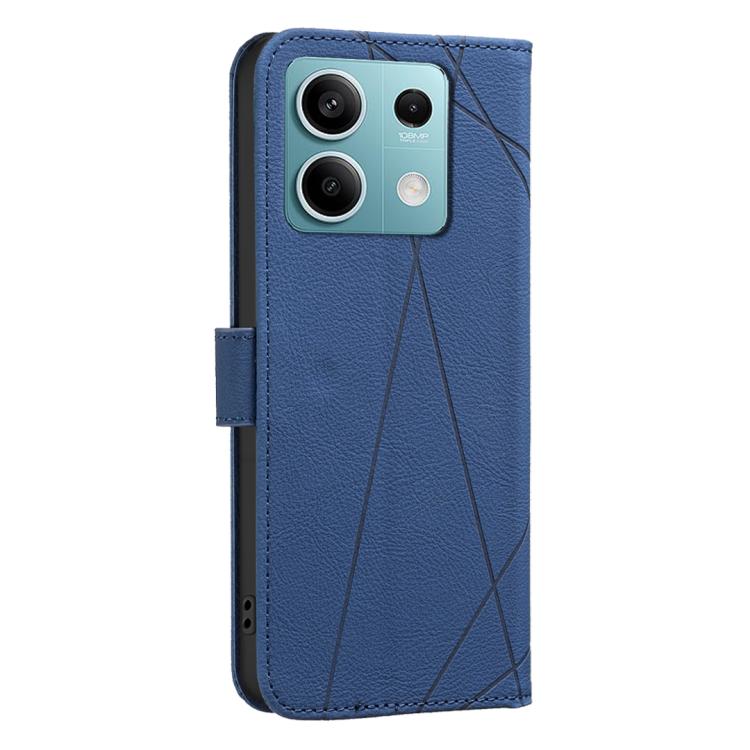 For Redmi Note 13 5G Geometric Pattern RFID Leather Phone Case