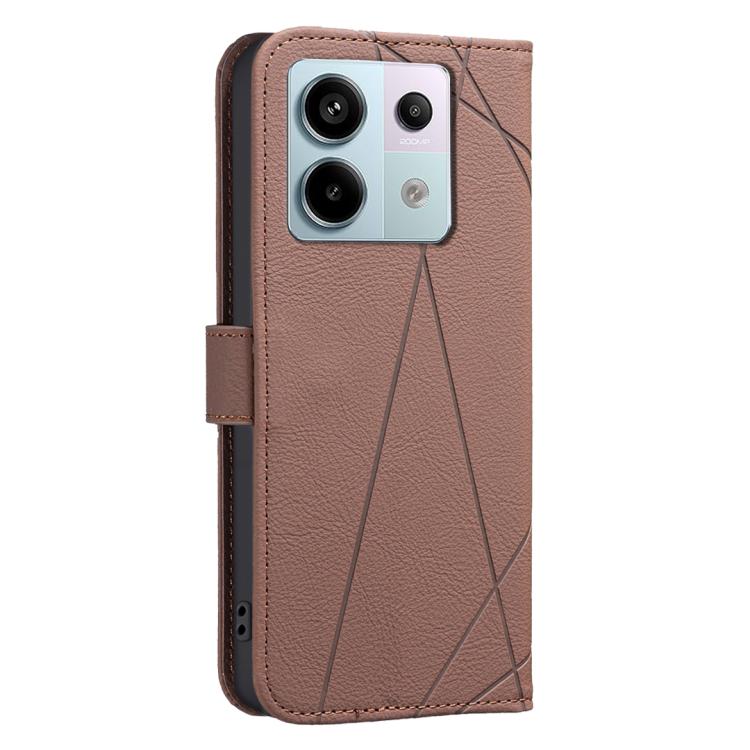 For Redmi Note 13 Pro 5G Geometric Pattern RFID Leather Phone Case