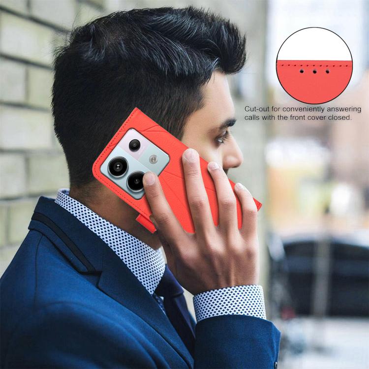 For Redmi Note 13 Pro 5G Geometric Pattern RFID Leather Phone Case