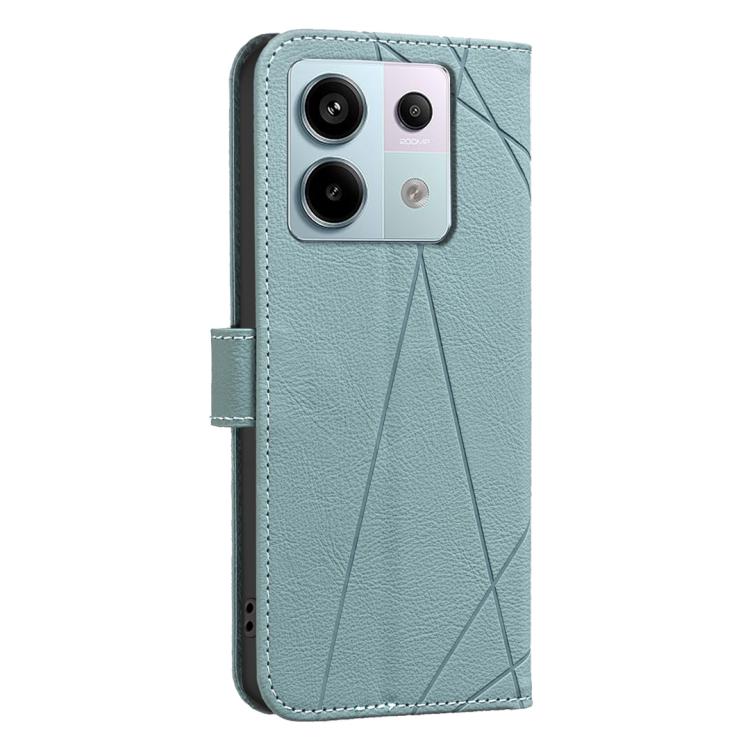 For Redmi Note 13 Pro 5G Geometric Pattern RFID Leather Phone Case