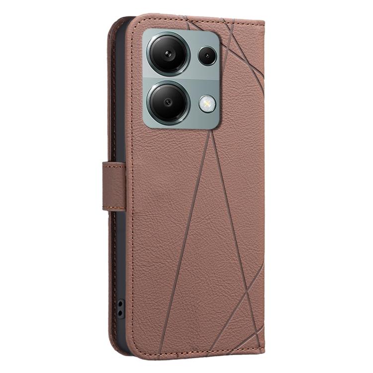 For Redmi Note 13 Pro 4G Geometric Pattern RFID Leather Phone Case