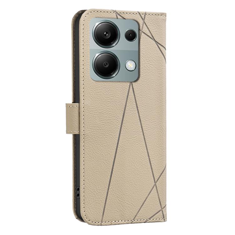 For Redmi Note 13 Pro 4G Geometric Pattern RFID Leather Phone Case