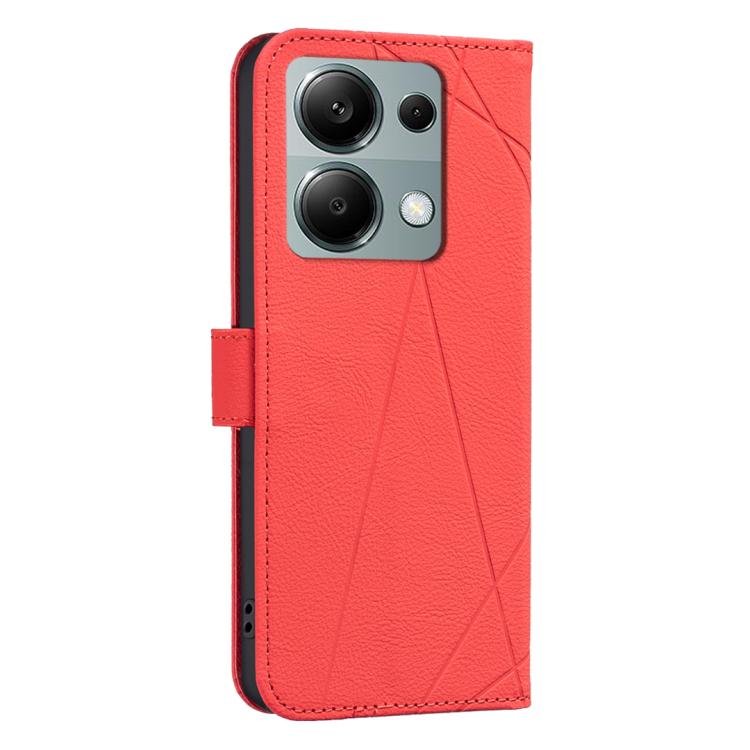 For Redmi Note 13 Pro 4G Geometric Pattern RFID Leather Phone Case