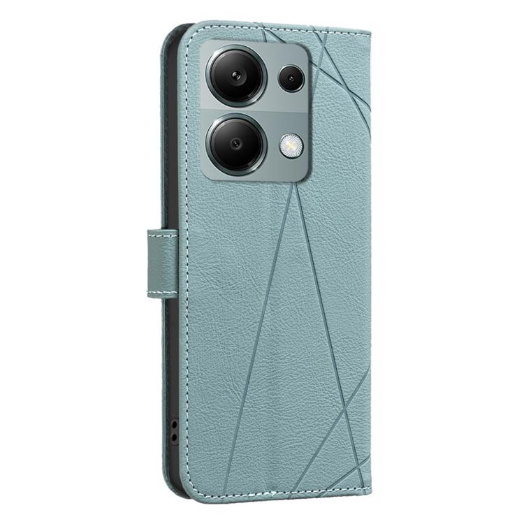 For Redmi Note 13 Pro 4G Geometric Pattern RFID Leather Phone Case