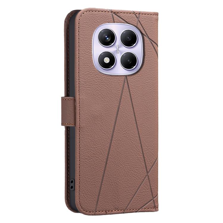 For Redmi Note 14 Pro 4G Geometric Pattern RFID Leather Phone Case