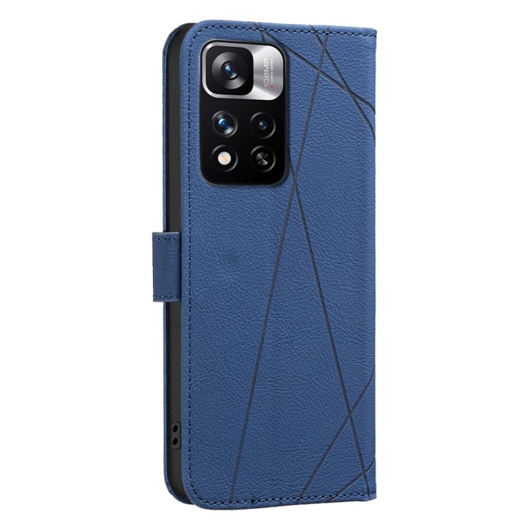 For Redmi Note 11 Pro / 11 Pro 5G Global Geometric Pattern RFID Leather Phone Case