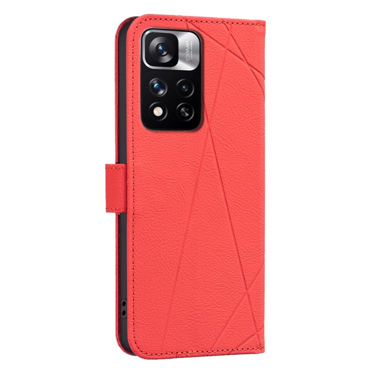 For Redmi Note 11 Pro / 11 Pro 5G Global Geometric Pattern RFID Leather Phone Case