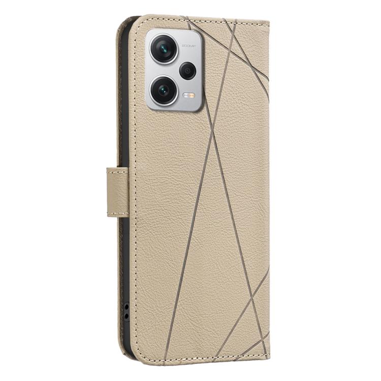 For Redmi Note 12 Pro+ Global Geometric Pattern RFID Leather Phone Case