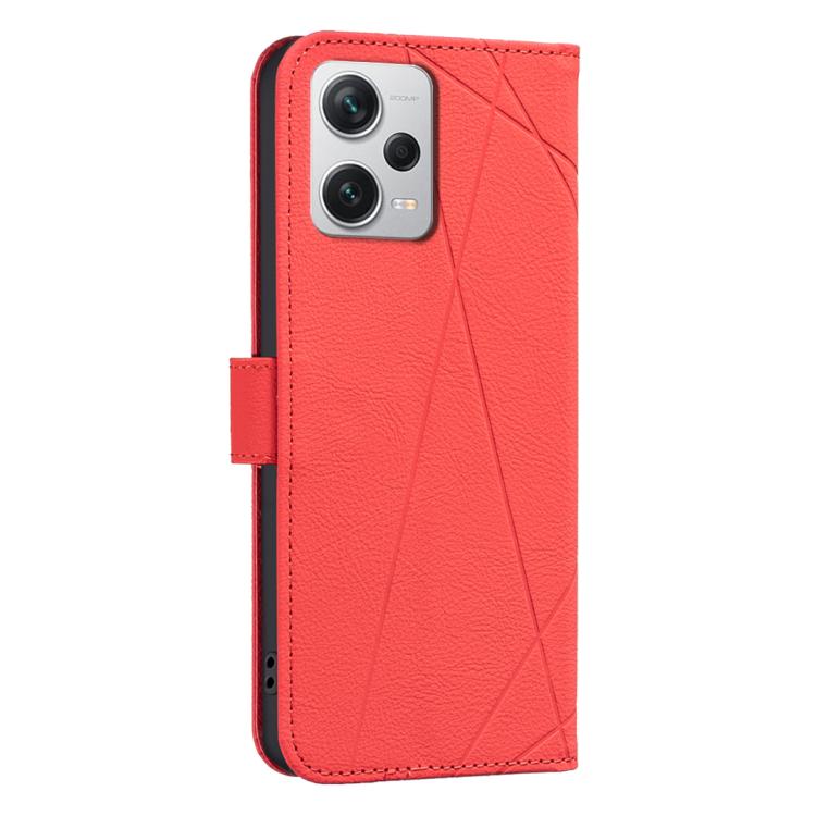For Redmi Note 12 Pro+ Global Geometric Pattern RFID Leather Phone Case