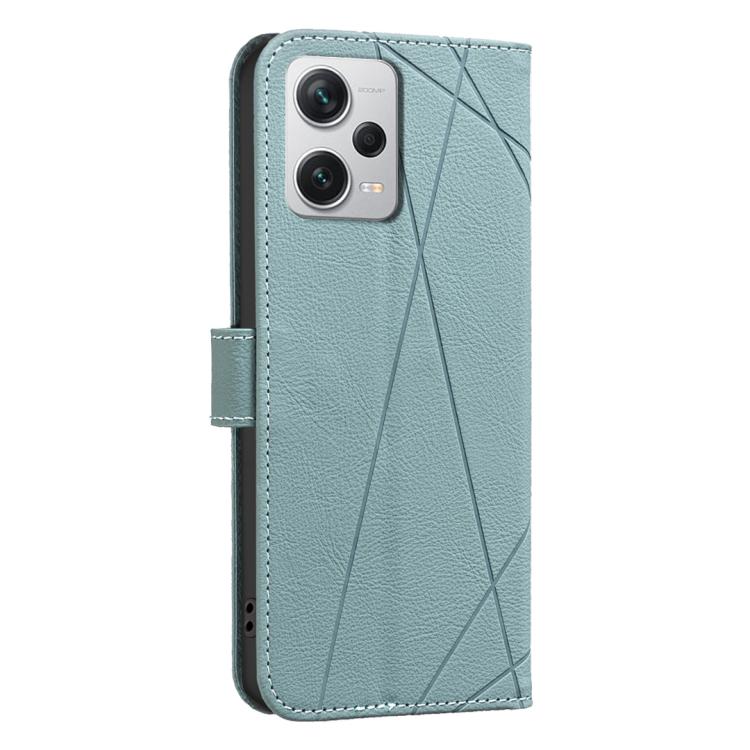 For Redmi Note 12 Pro+ Global Geometric Pattern RFID Leather Phone Case