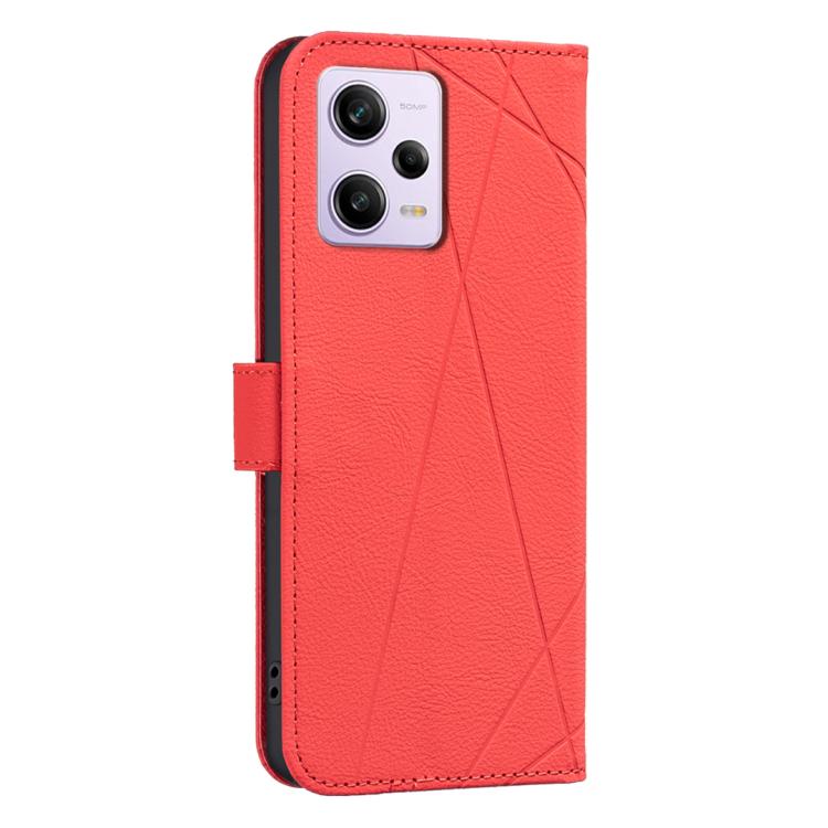 For Redmi Note 12 Pro 5G Global Geometric Pattern RFID Leather Phone Case