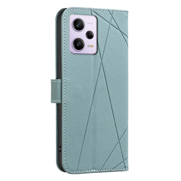 For Redmi Note 12 Pro 5G Global Geometric Pattern RFID Leather Phone Case