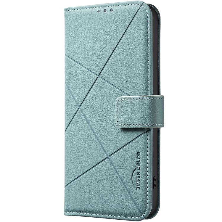 For Redmi Note 14 4G 16.25mm Geometric Pattern RFID Leather Phone Case