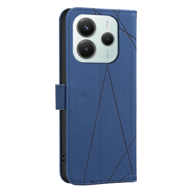 For Redmi Note 14 5G Geometric Pattern RFID Leather Phone Case