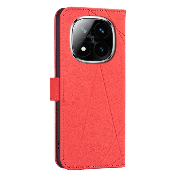For Redmi Note 14 Pro 5G / 14 Pro+ 5G Geometric Pattern RFID Leather Phone Case