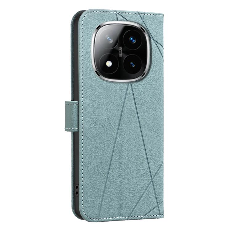 For Redmi Note 14 Pro 5G / 14 Pro+ 5G Geometric Pattern RFID Leather Phone Case