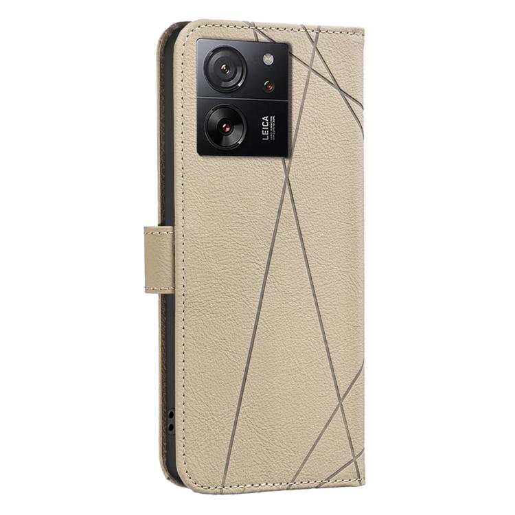 For Redmi K60 Ultra Geometric Pattern RFID Leather Phone Case