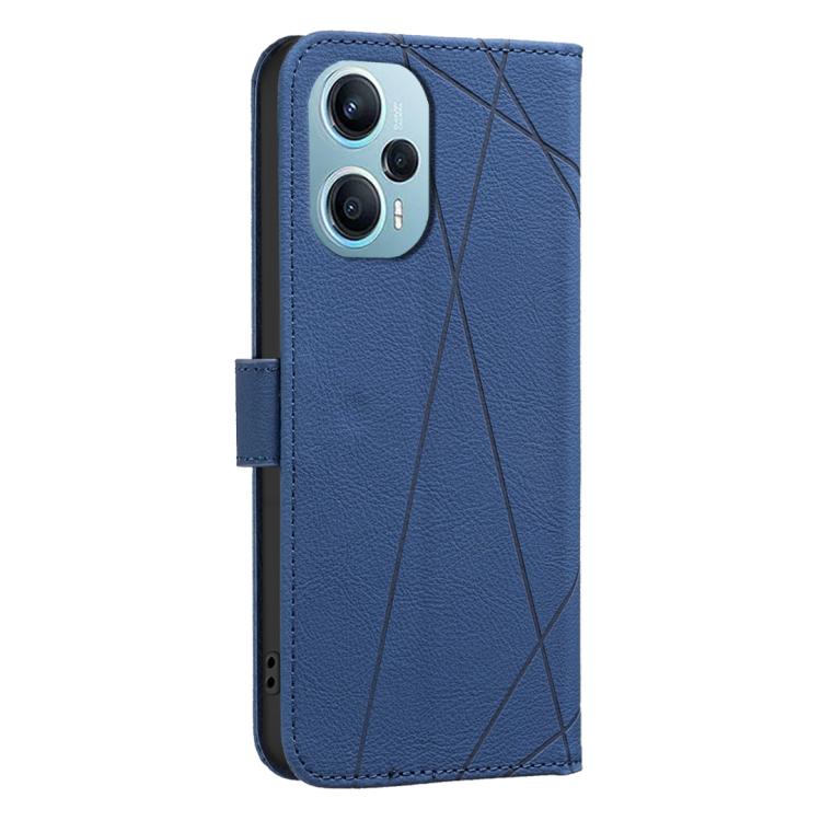 For Redmi Note 12 Turbo Geometric Pattern RFID Leather Phone Case