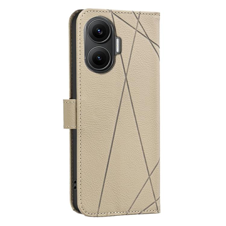 For Redmi Turbo 4 Pro Geometric Pattern RFID Leather Phone Case