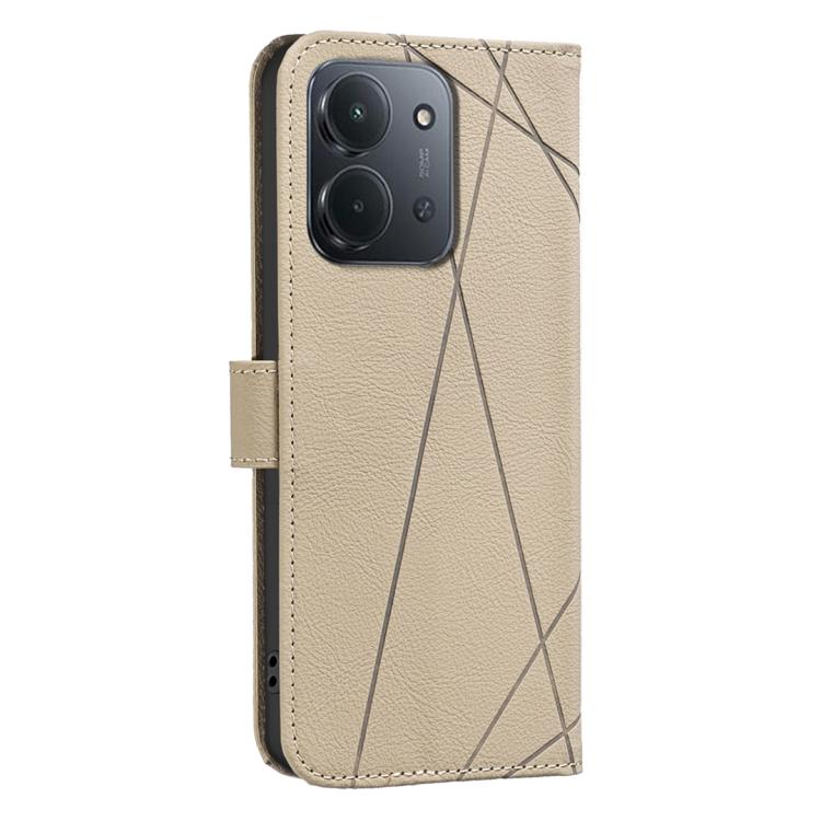 For Redmi 15C 5G / 4G EU 173mm Geometric Pattern RFID Leather Phone Case
