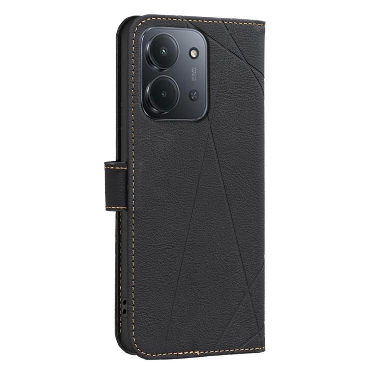 For Redmi 15C 5G / 4G EU 173mm Geometric Pattern RFID Leather Phone Case