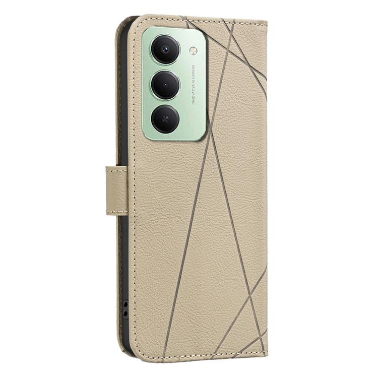 For Redmi 15 5G Global / 15 4G SEA 169.5mm Geometric Pattern RFID Leather Phone Case