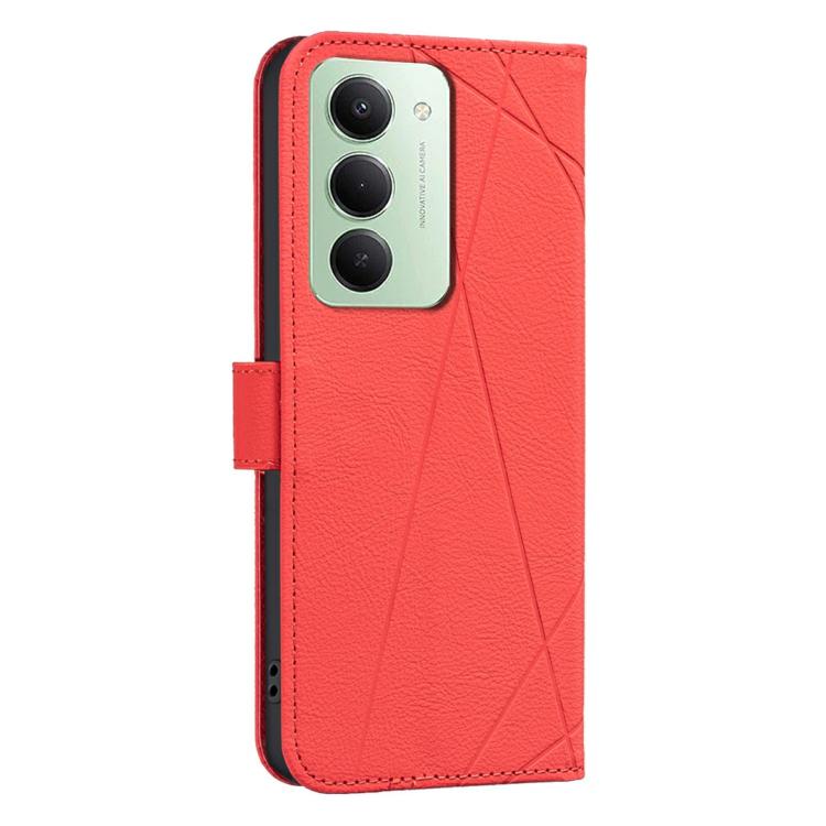 For Redmi 15 5G Global / 15 4G SEA 169.5mm Geometric Pattern RFID Leather Phone Case