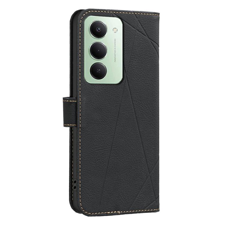 For Redmi 15 5G Global / 15 4G SEA 169.5mm Geometric Pattern RFID Leather Phone Case