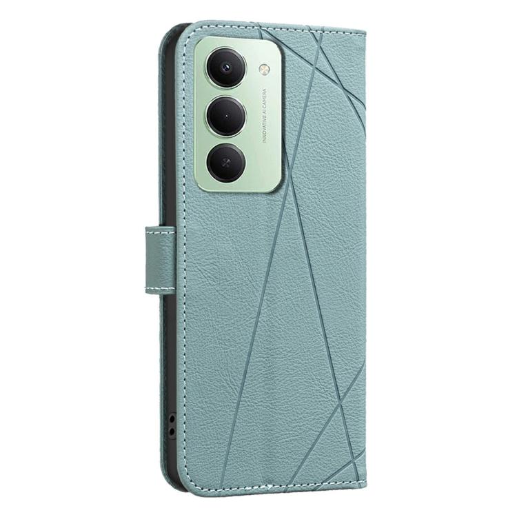 For Redmi 15 5G Global / 15 4G SEA 169.5mm Geometric Pattern RFID Leather Phone Case