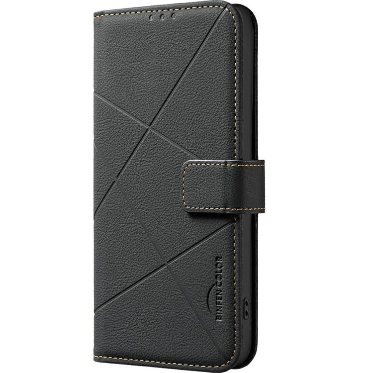 For Redmi Note 15 Pro 4G Global 163.2mm Geometric Pattern RFID Leather Phone Case