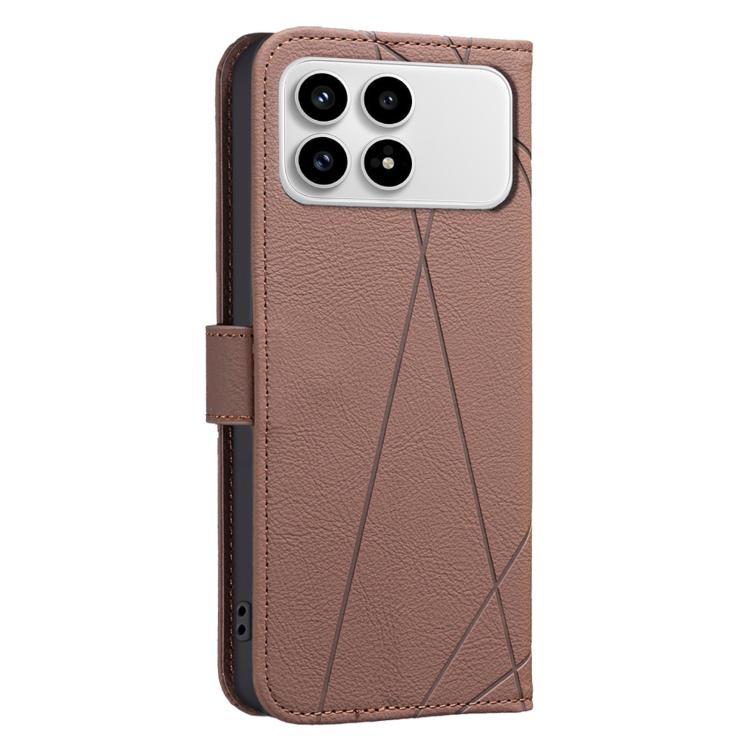 For Redmi K90/Poco F8 Pro Geometric Pattern RFID Leather Phone Case