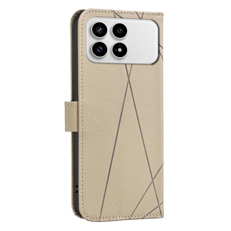 For Redmi K90/Poco F8 Pro Geometric Pattern RFID Leather Phone Case
