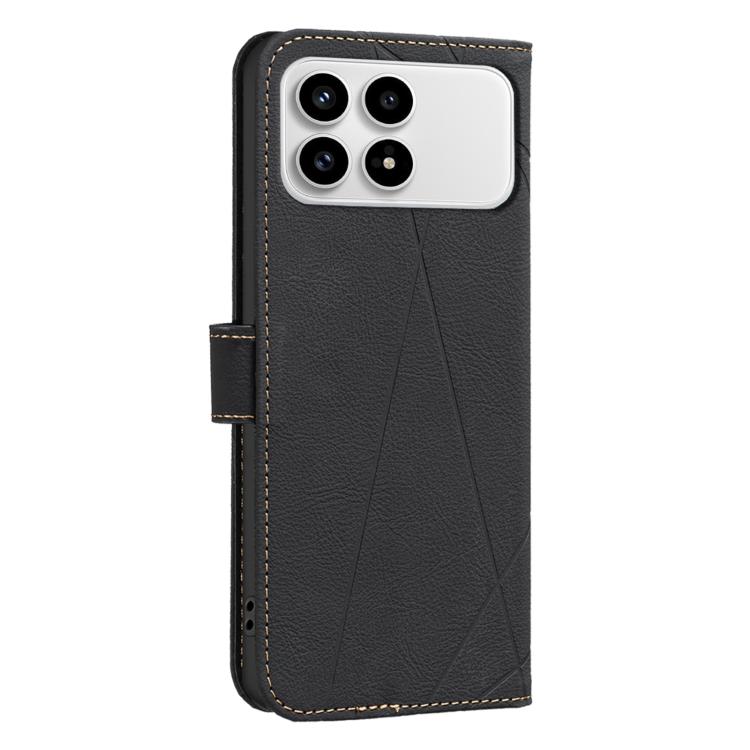 For Redmi K90/Poco F8 Pro Geometric Pattern RFID Leather Phone Case