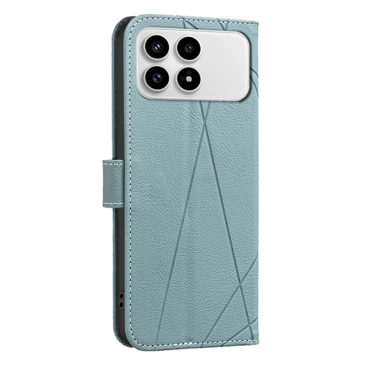 For Redmi K90/Poco F8 Pro Geometric Pattern RFID Leather Phone Case