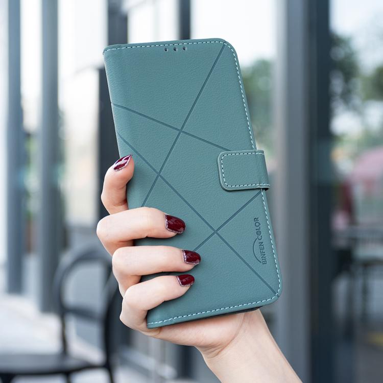 For Redmi K90/Poco F8 Pro Geometric Pattern RFID Leather Phone Case