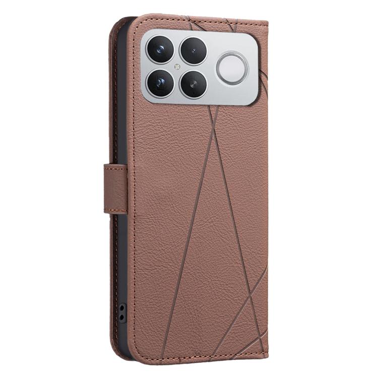 For Redmi K90 Pro Max/Poco F8 Ultra Geometric Pattern RFID Leather Phone Case