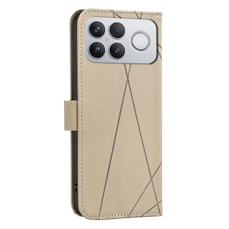 For Redmi K90 Pro Max/Poco F8 Ultra Geometric Pattern RFID Leather Phone Case