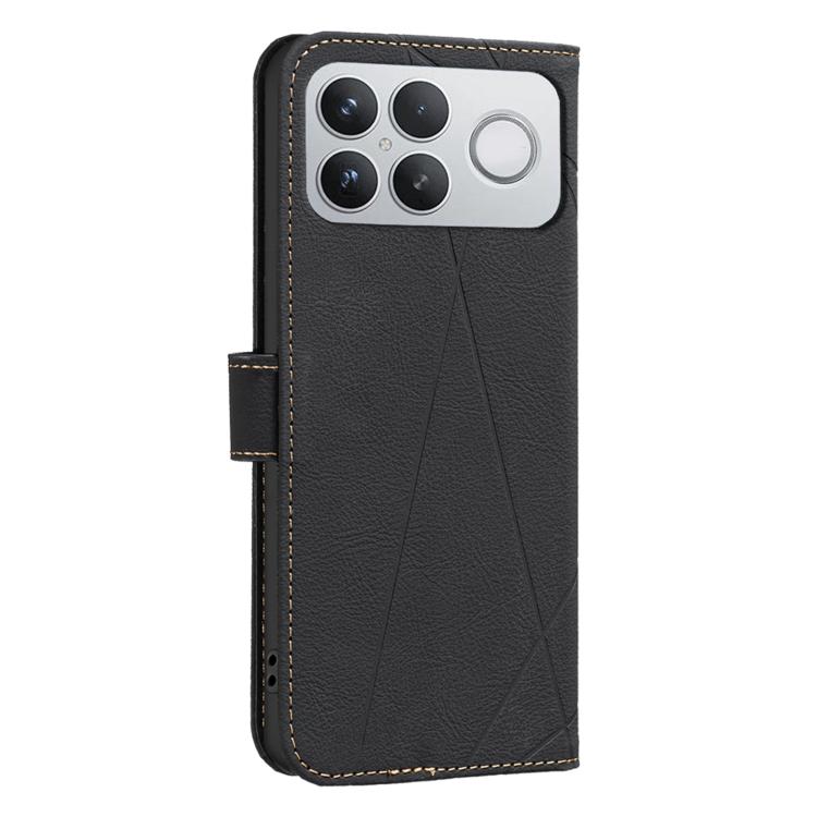 For Redmi K90 Pro Max/Poco F8 Ultra Geometric Pattern RFID Leather Phone Case
