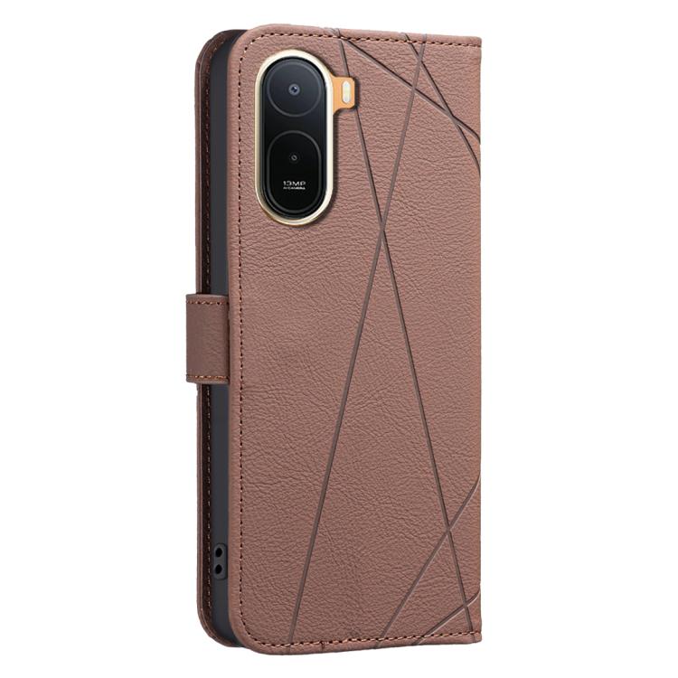 For Redmi A7 Pro 171mm / Poco C85x 5G Geometric Pattern RFID Leather Phone Case